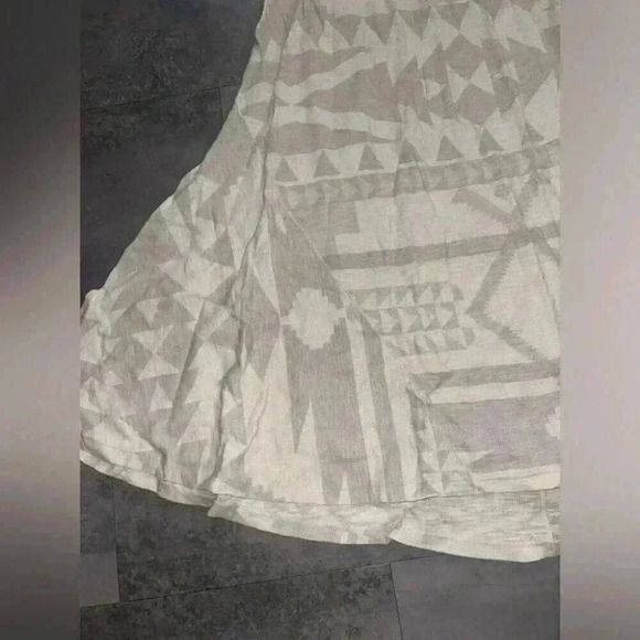 NEW Polo Ralph Lauren Southwestern Aztec Beige Thermal Midi Maxi Dress S… - Picture 6 of 10